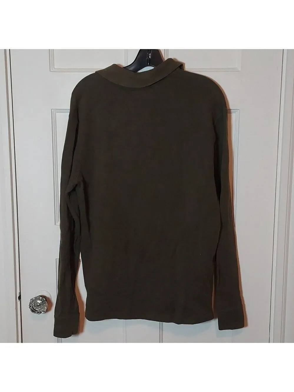 Polo Ralph Lauren Khaki Green Quarter Zip Pullover Sweater